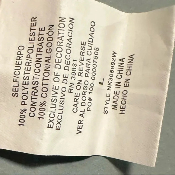 REWIND Bohemian Brown Tan Diamond Print Top with Cream Crocheted Lace Size Large - Picture 5 of 5